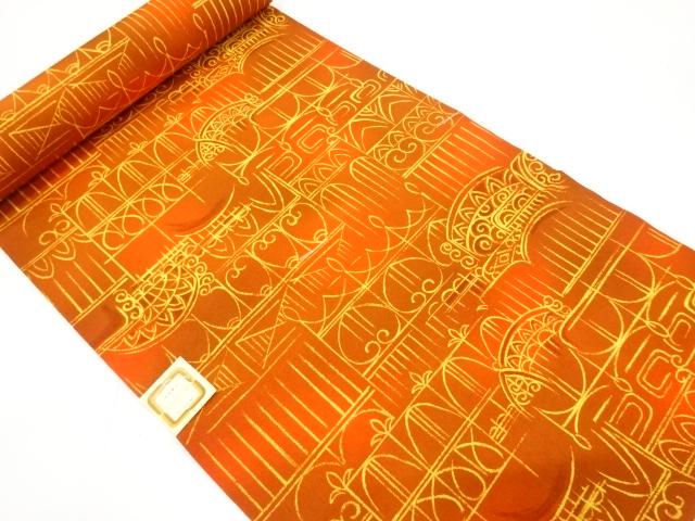 アンティーク　更紗模様　羽尺反物